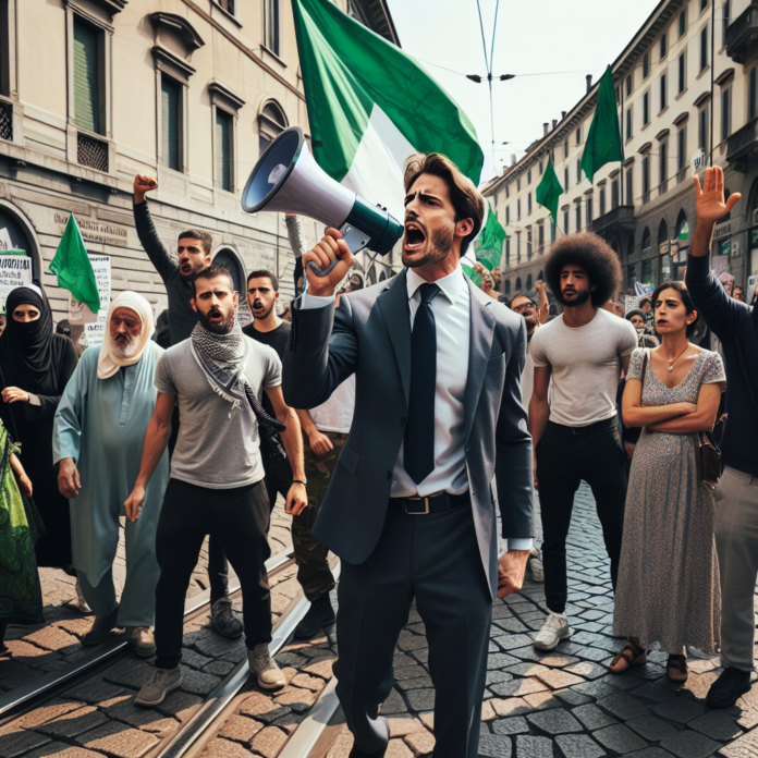 ​Tentativo di blocco di un corteo della Lega a Milano da parte di centri sociali​