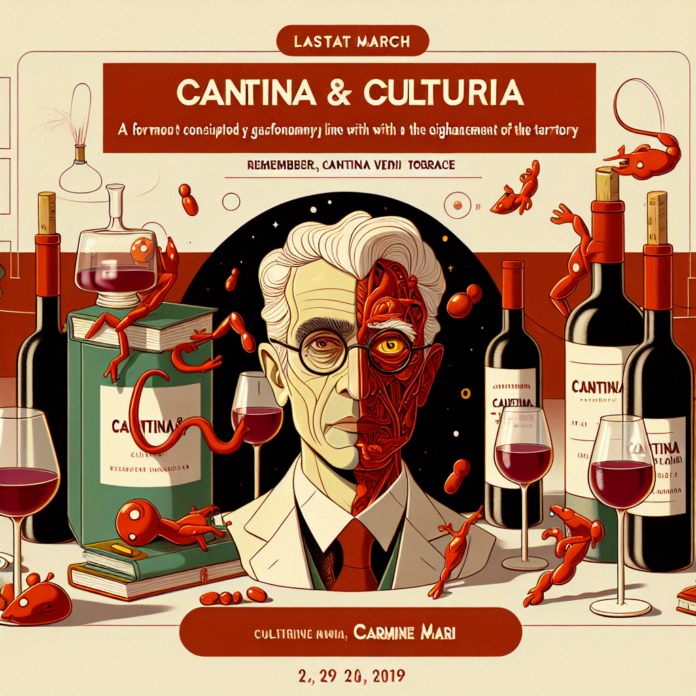 Carmine Mari è l’ospite dell’ultimo appuntamento di marzo per Cantina&Cultura, un format pensato da Cantina Verace per unire cultura ed enogastronomia nel solco della valorizzazione del territorio