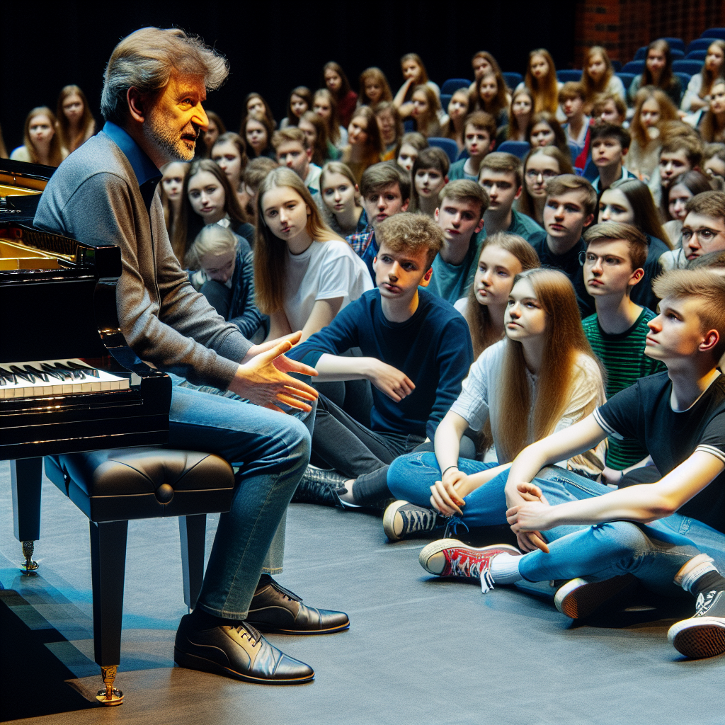 Happiness on tour: Giovanni Allevi incontra gli studenti al Mediolanum Forum e parla di felicità