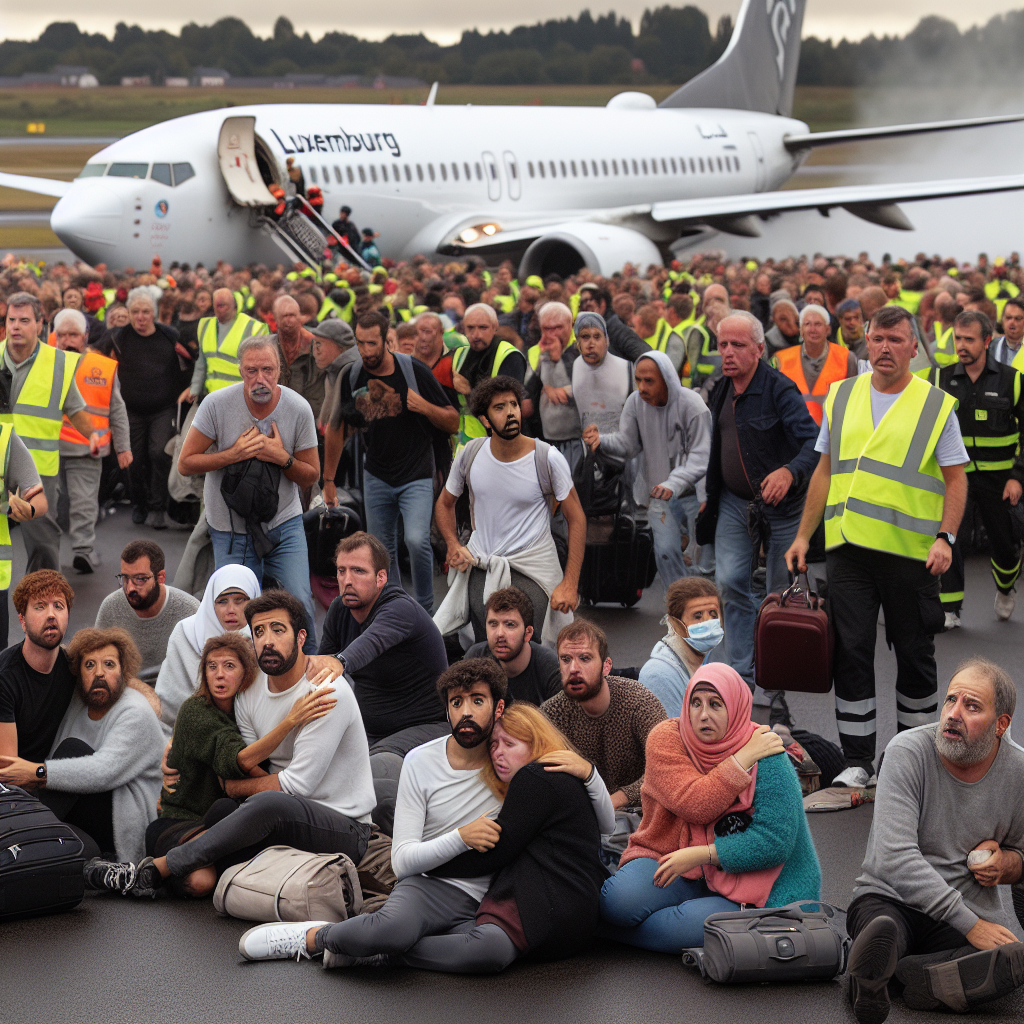 Atterraggio di emergenza per un volo Ryanair da Bologna a Lussemburgo Un aereo della Ryanair ha effettuato un atterraggio di emergenza a Lussemburgo a causa di un incendio a bordo. Tutti i passeggeri sono stati evacuati in sicurezza