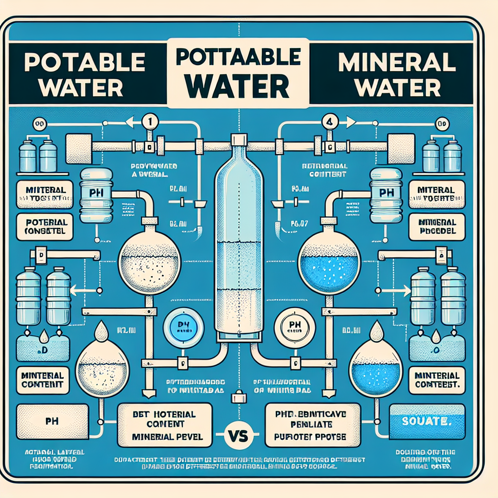 Cosa differenzia l'acqua potabile dall'acqua minerale